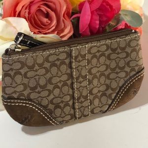 Coach Soho Mini Signature Small coin purse coach brown change purse 2000s
